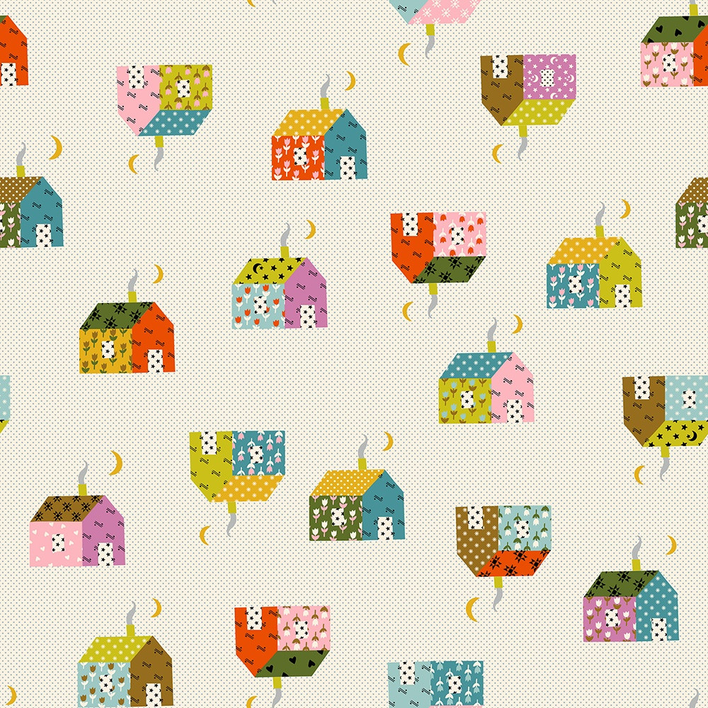 BANKROBBER × Magical Design Moda Fabrics Mystic Fable Ruby Star Society Alexia Abegg Natural